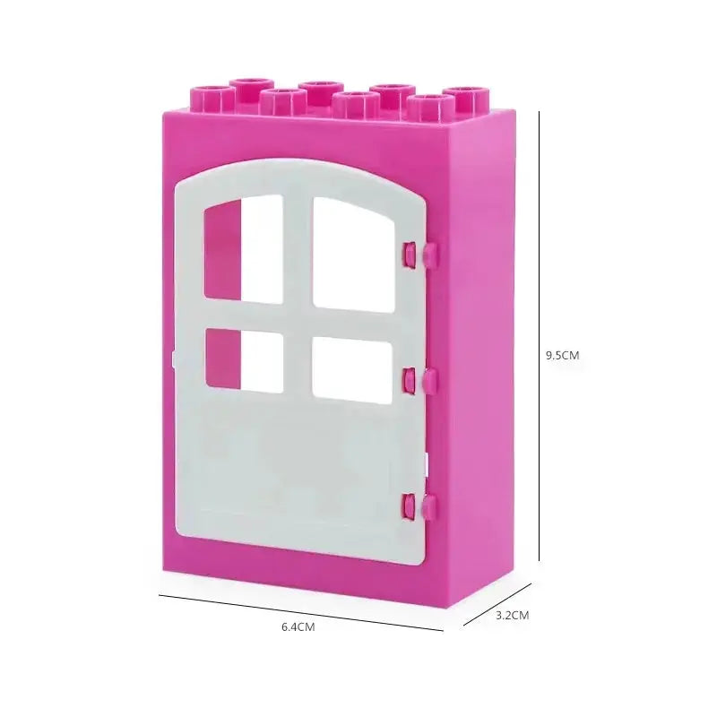 Big Building Blocks Houses Kit With Doors Windows Walls And Roof Compatible With Large Bricks Boys And Girls Toy Gifts