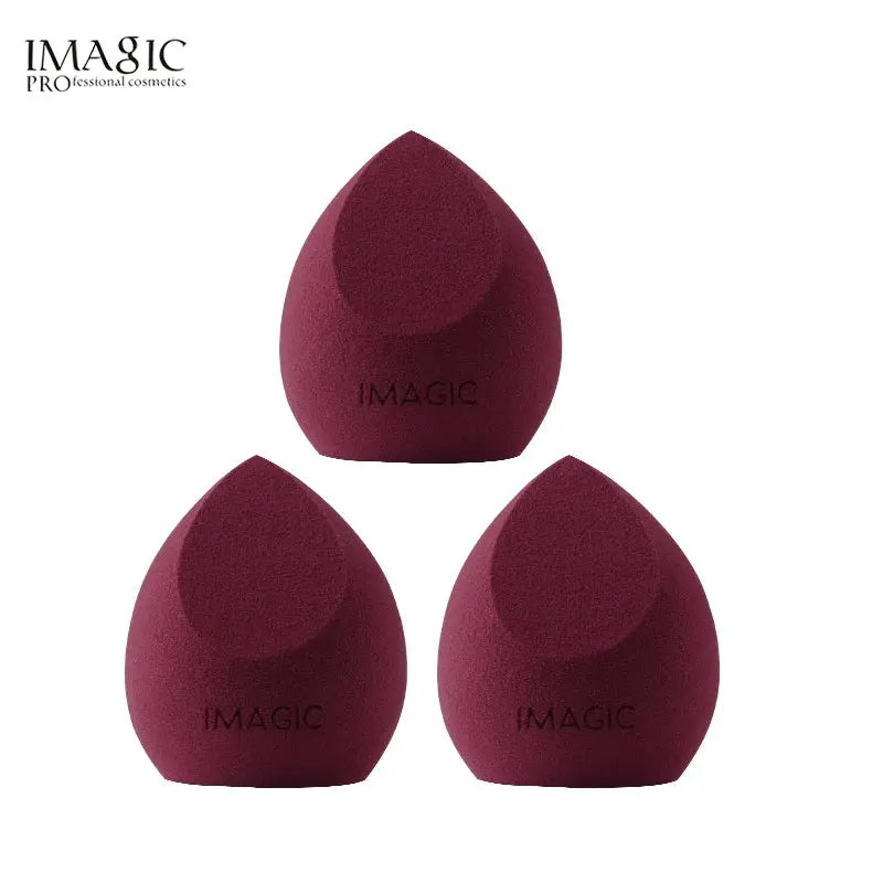 Imagic 3 Piece Hydrophilic Non Latex Makeup Puff Set For Wet And Dry Use Flawless Foundation And Concealer