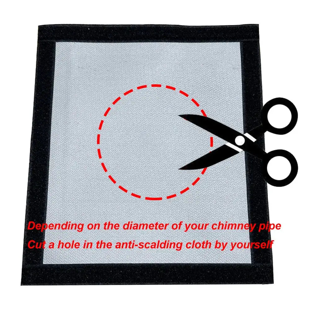 Hot Tent Stove Jack Fire Resistant AntiScald Ring For Stove Pipe Vent Protection For Teepee And Tipi Camping