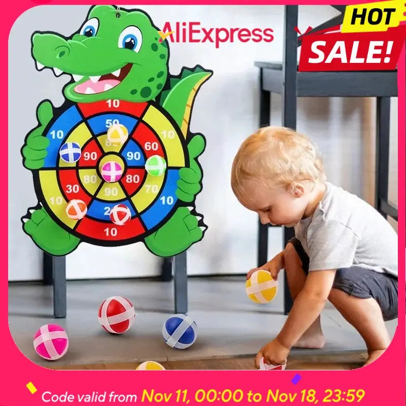 Educational Sticky Dart Board For Kids Indoor Play Montessori Toy For Children Aged 3 To 7 Years
