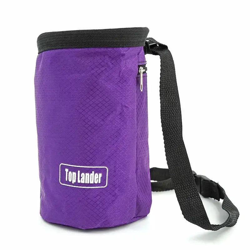 Magnesia Sack Chalk Bag With Waterproof Pocket For Rock Climbing Outdoor Bouldering And Weight Lifting