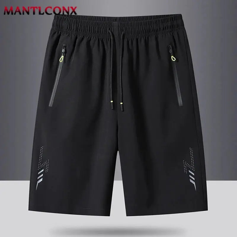 Summer Mens Sports Shorts For Running And Gym Breathable Quick Drying Casual Bottoms Black Gray