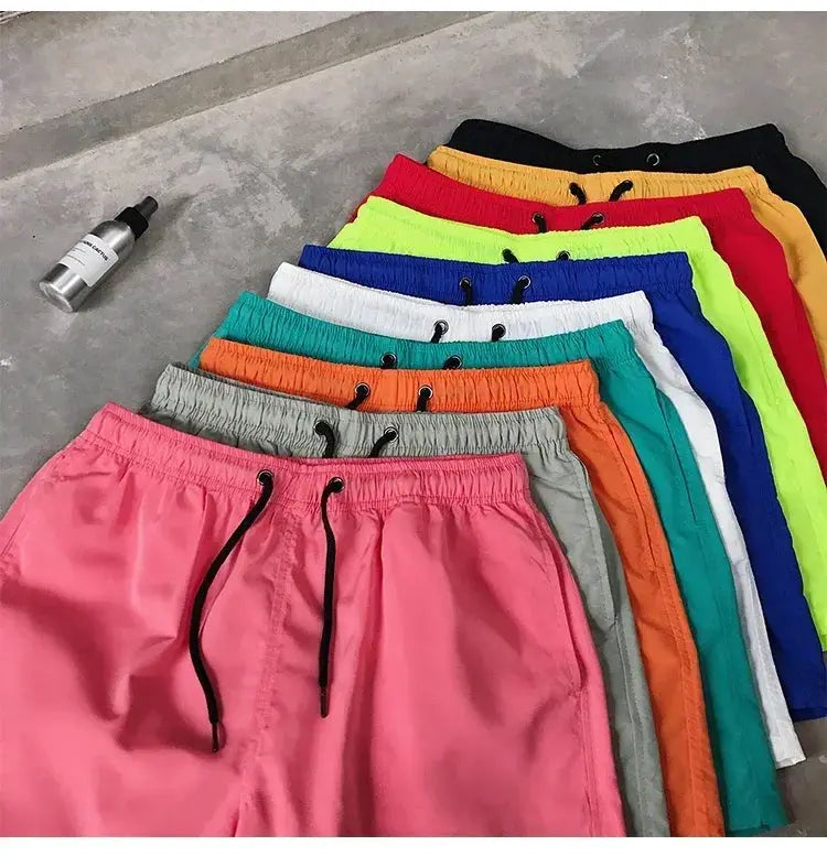 Men's swim shorts, assortment of colors with drawstring waist
