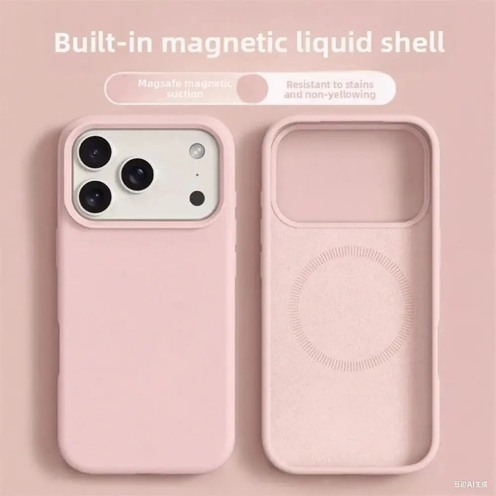 Original Magnetic Liquid Silicone Phone Case For iPhone 17 16 Pro Max And iPhone Air With MagSafe