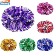 Large Cheerleading Pom Poms With Handle Cheer Balls Big Gold Silver Red Yellow Blue For Women And Kids Accessories