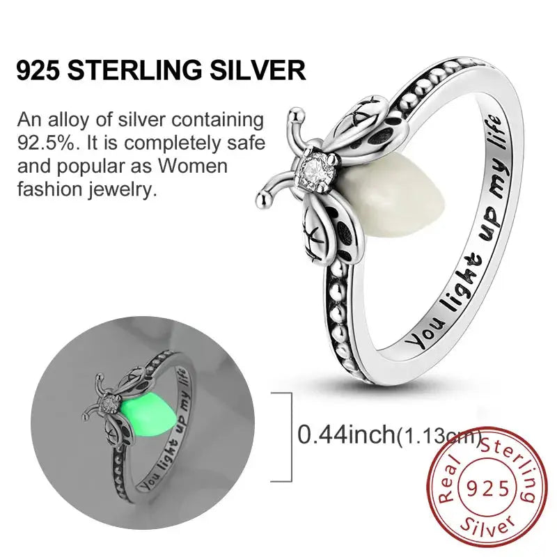 925 Sterling Silver Rings Bow Heart Star Sun Moon Zircon For Women Jewelry Birthday Anniversary Gifts