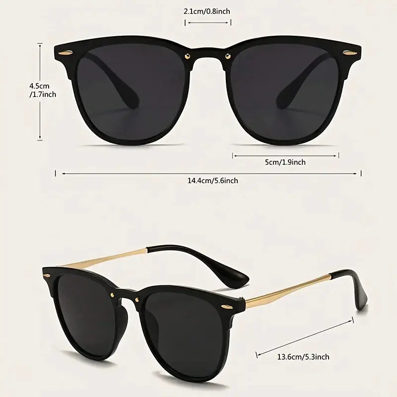 Julyrays Cat Eye Sunglasses For Women Metal Frame UV400 Protection Rivet Style Designer Eyewear