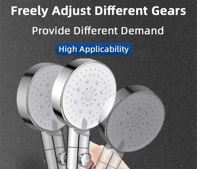 Simples Market universal shower head holder with chrome finish, adjustable rail bracket for slide bar