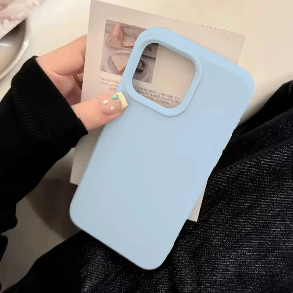 Dopamine Silicone Solid Color Phone Case For iPhone 11 Through 17 Pro Series Minimalist Durable Back Cover