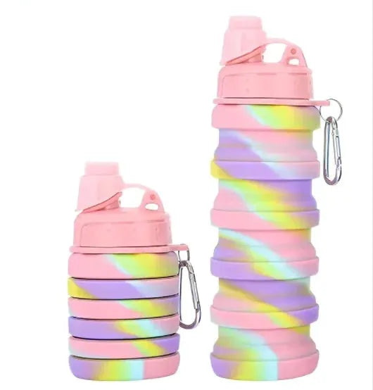 Outdoors Silicone Folding Cup With Hanging Hole For Travel Water Cup Portable Wash Cup Fashion Travel Silicone Cup