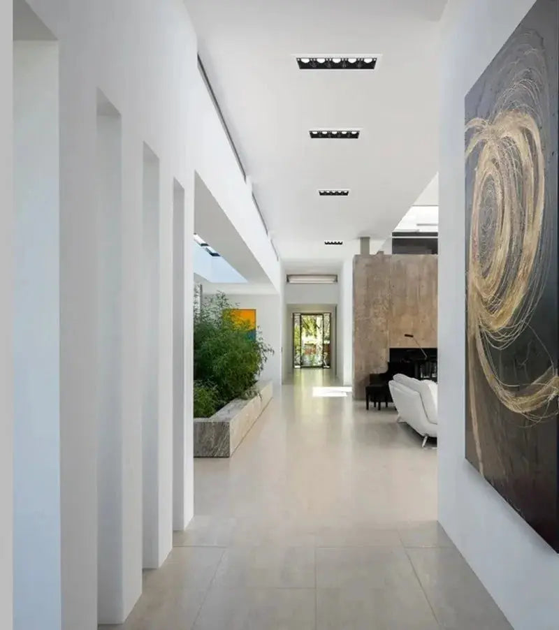 LED recessed rectangle downlight grille ceiling lamps by Simples Market, 10/20/30W, AC85–265V for home and shop decor.