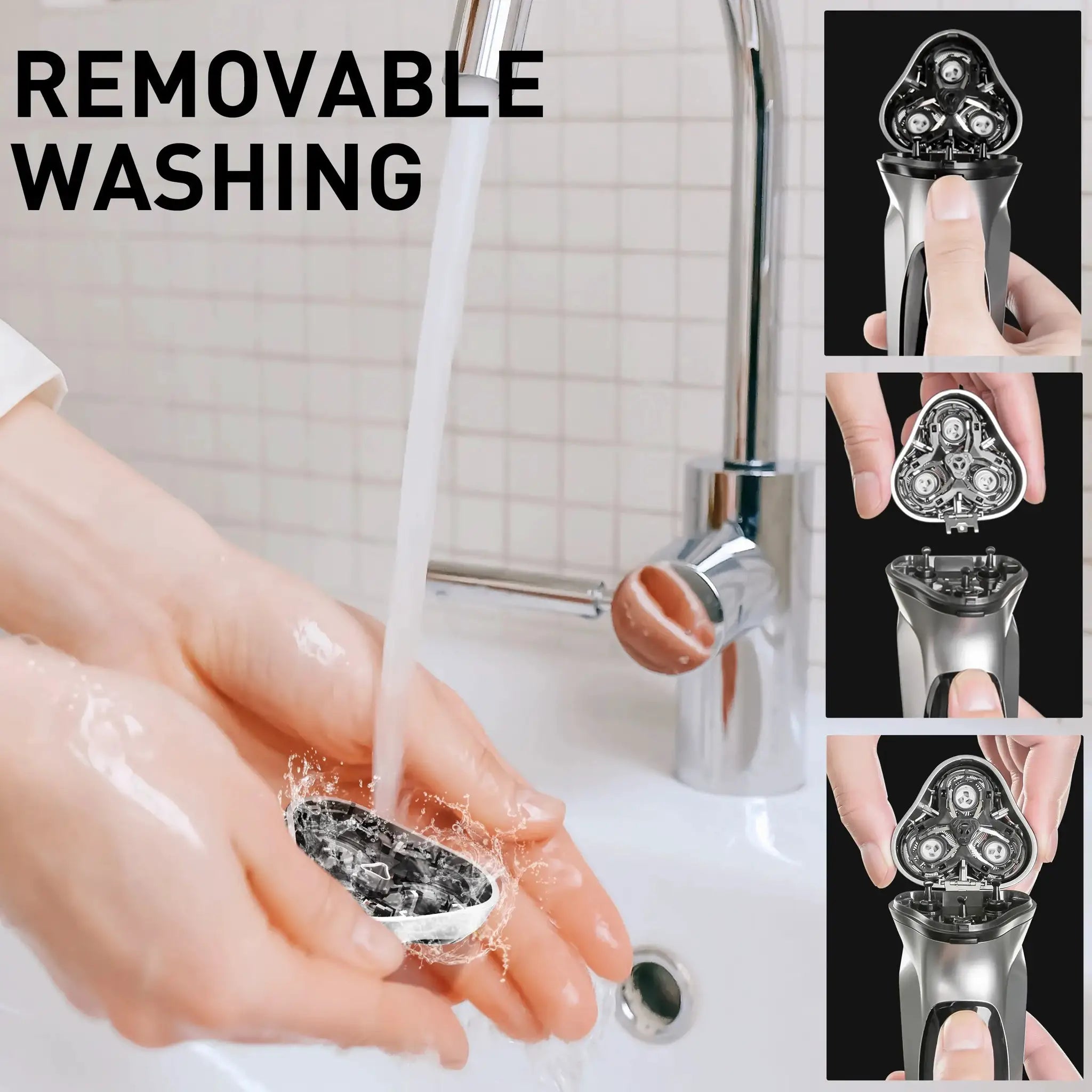Enchen Blackstone Rotary Shaver For Men With 3D Floating Blade System Washable USB Type C Rechargeable