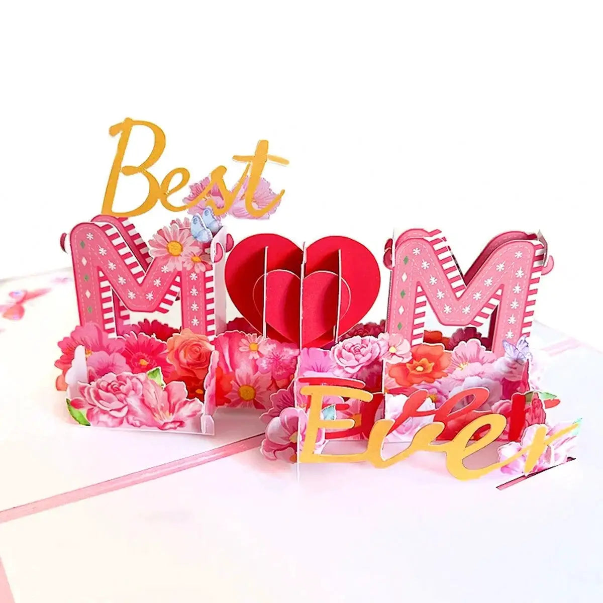 3D Pop Up Rose Card Happy Birthday Greeting Card For Anniversaries Mothers Day Weddings With Envelope