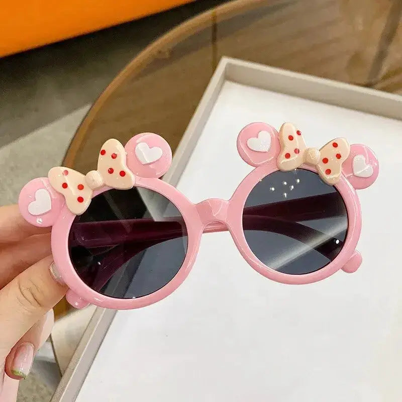 UV400 Cartoon Sunglasses For Kids Boys Girls Lightweight Plastic Frame Sun Protection Outdoor Shades