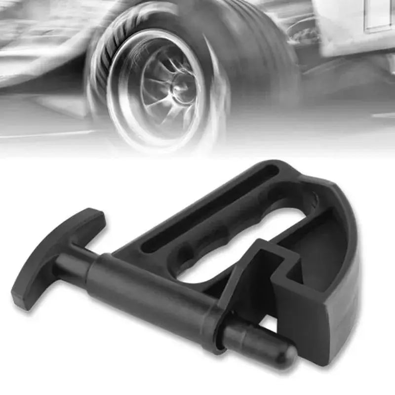 Tire bead clamp tool for car wheel changing, black plastic universal bead remover accessory