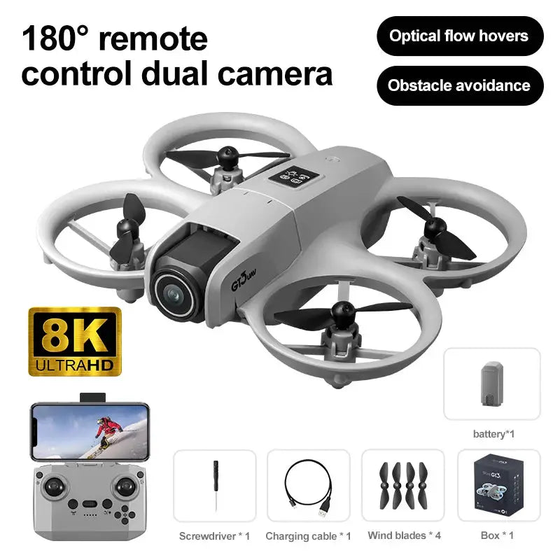 2025 GT3 RC Drone 8K Dual Camera 5G Obstacle Avoidance Pro HD Aerial Photography Quadcopter Remote Control Aircraft