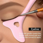 SiliconeEase Multi Functional Eyeliner Stencil Set Reusable Soft Silicone For Precise Salon Quality Makeup