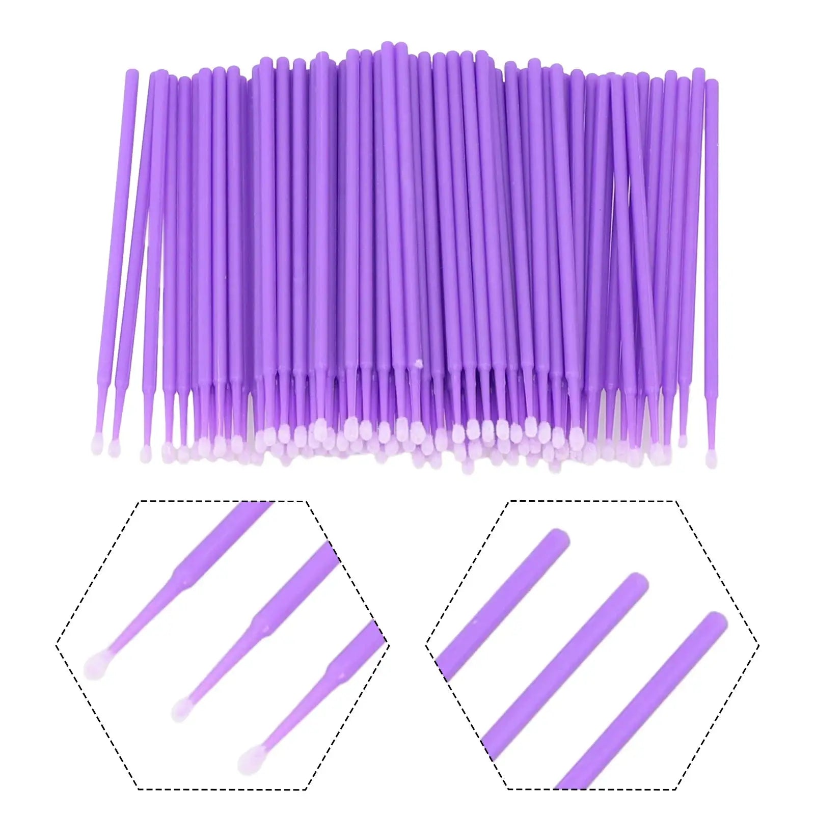 AutoPro Car Touch Up Paint Brush Set 100 Pcs With Flexible Fine Tips For Precise Non Drip Application