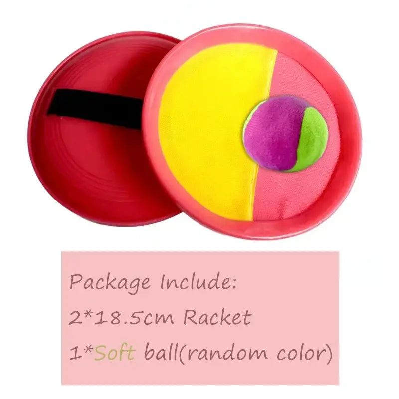 Toss And Catch Ball Set Sticky Beach Toy For Kids Outdoor Summer Multiplayer Game Parent Child Interaction Gift