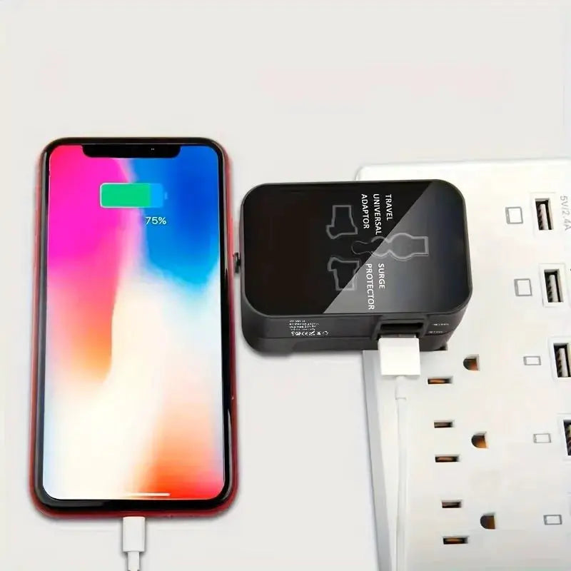 Universal Travel Adapter with Dual USB - Simples Market