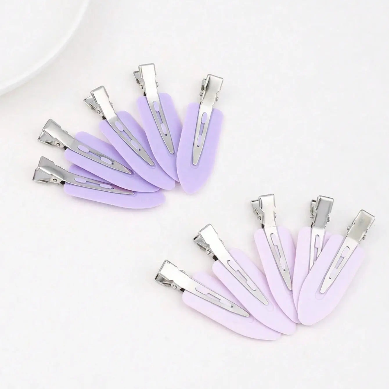 10 Pack LuxeLocks No Bend Seamless Hair Clips For Side Bangs And Face Washing Strong Grip Without Damage