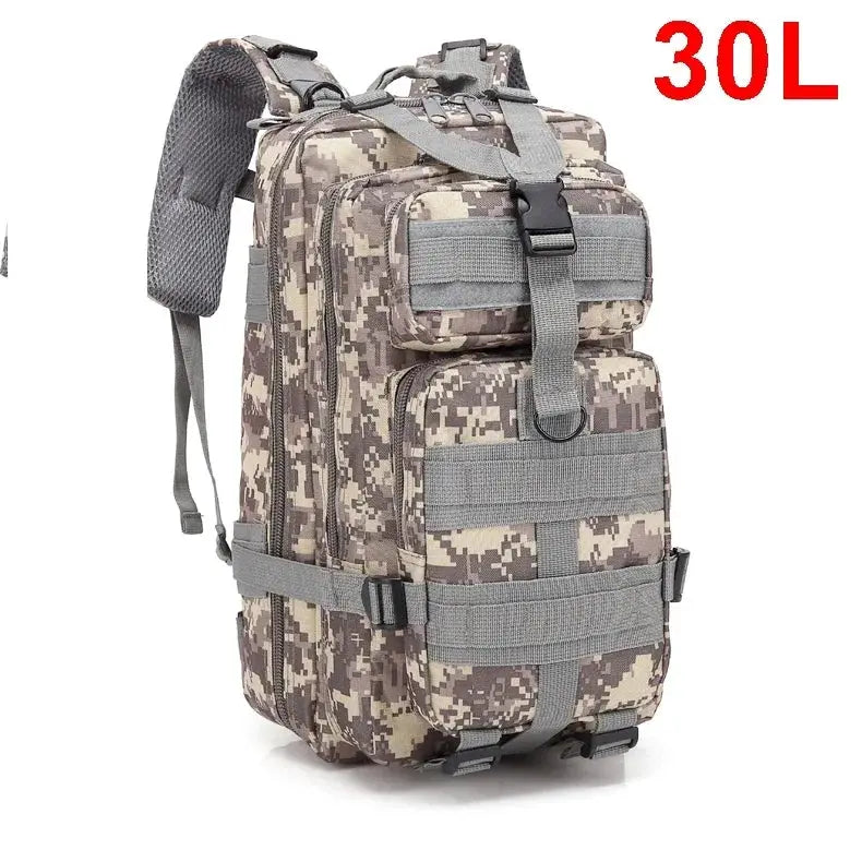 RidgeGuard Tactical Backpack 30L and 50L Durable MOLLE Pack for Hiking Trekking Hunting and EDC