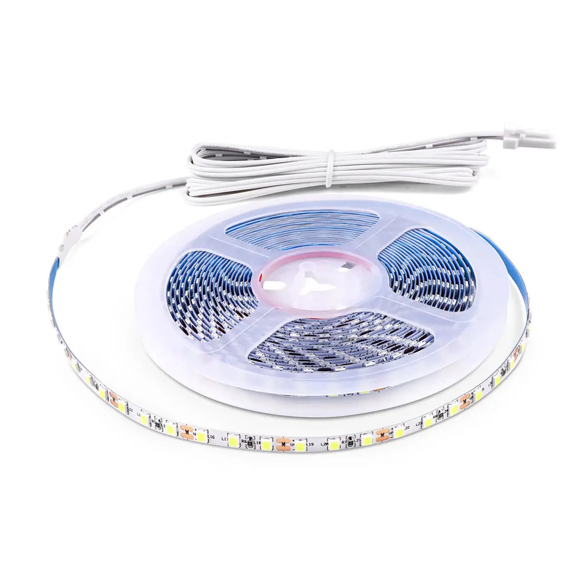Dupont COB/2835SMD LED strip light, white, high-density flexible tape, DC12V for closet shelves decor