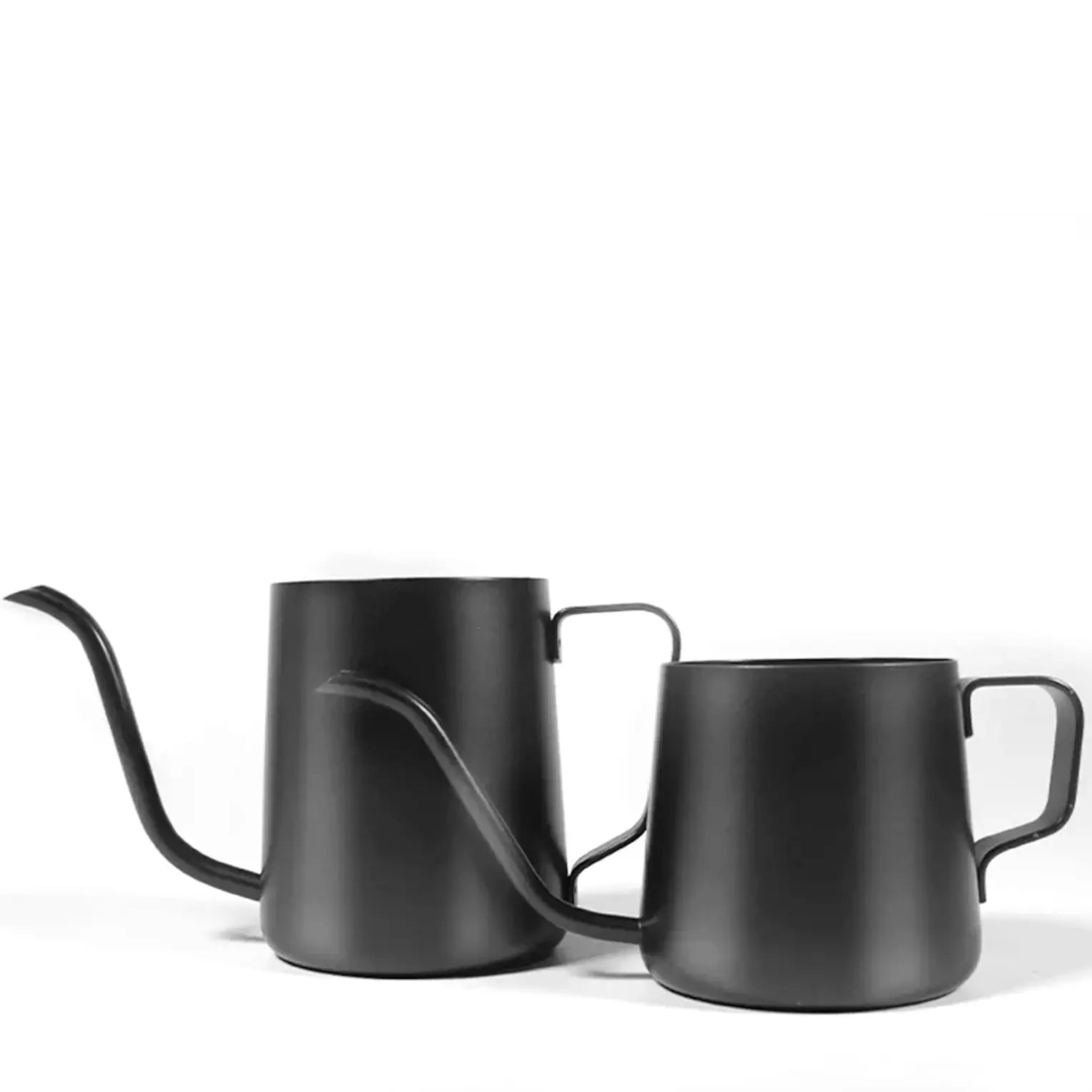 BrewMaster Gooseneck Pour Over Coffee Pot 12 Oz 304 Stainless Steel Narrow Spout For Precise Pouring Teflon Coated