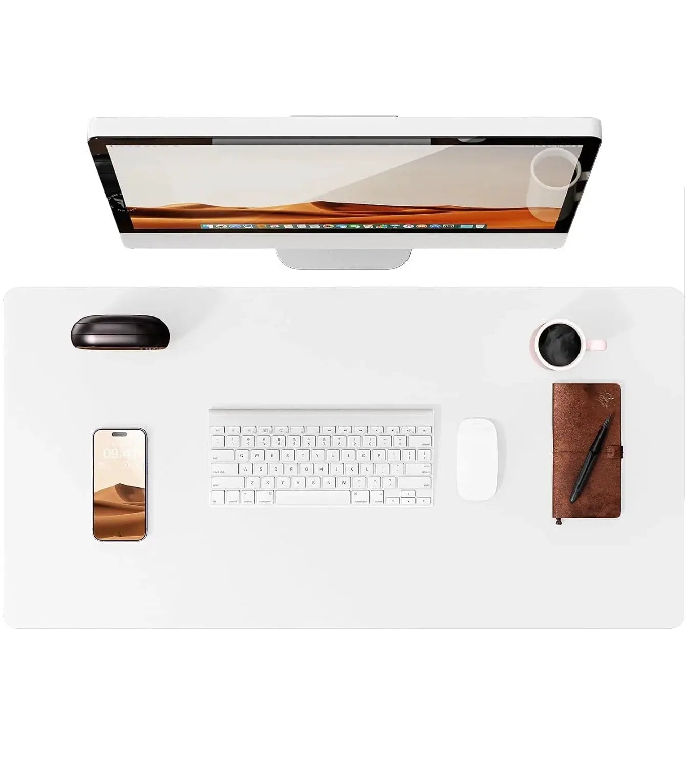 Large PU Leather Desk Pad Mouse Pad For Office Non Slip Leather Desk Mat Laptop Desk Pad Protector