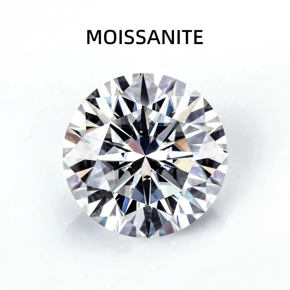 Moissanite Round 8 Hearts 8 Arrows Cut Loose Stone D Color VVS1 Clarity 0.1 Carat To 5 Carat For Inlaid Pendant