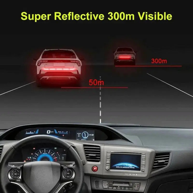 Reflective Warning Tape Car Sticker Anti Collision for Automobile Trunk Night Visibility