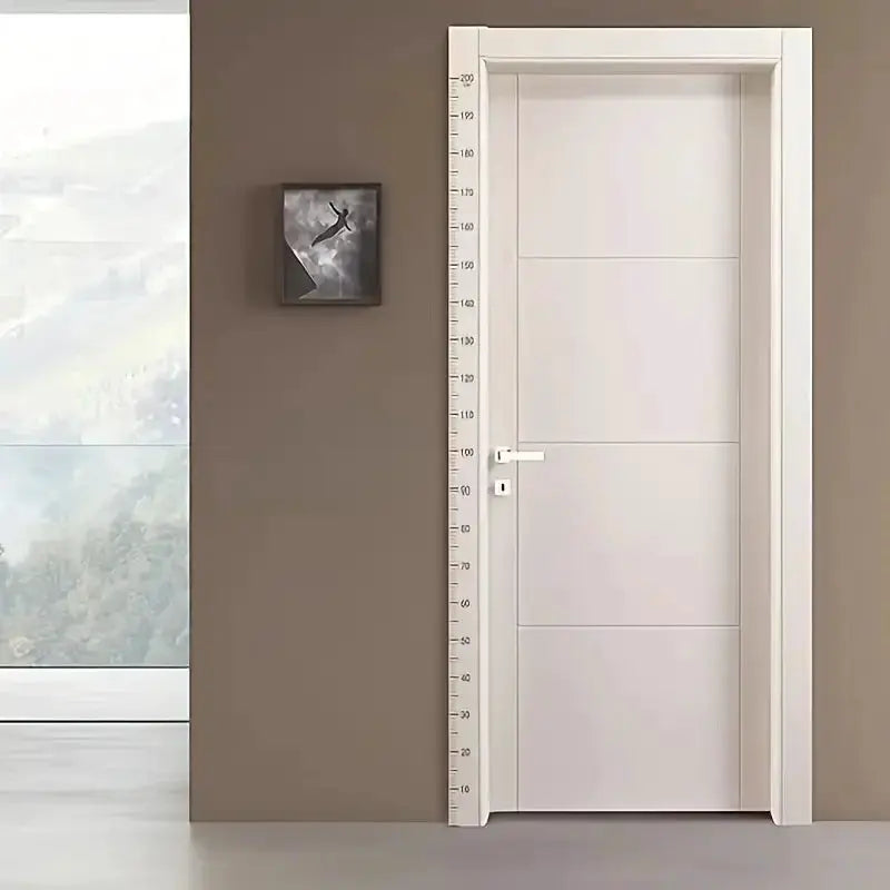 2m Wall Height Measurement Card Durable PC Material Writable Removable Ideal for Room Decor