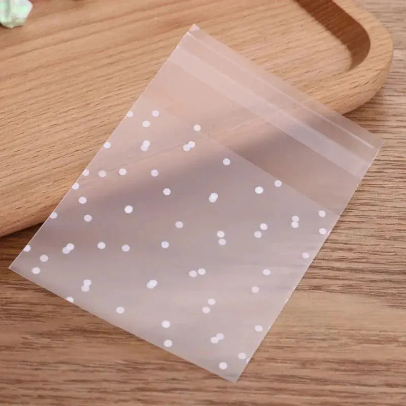 100 Pieces Transparent Dot Bags Ziplock Jewelry Packaging Small Reclosable Dustproof Storage DIY Crafts