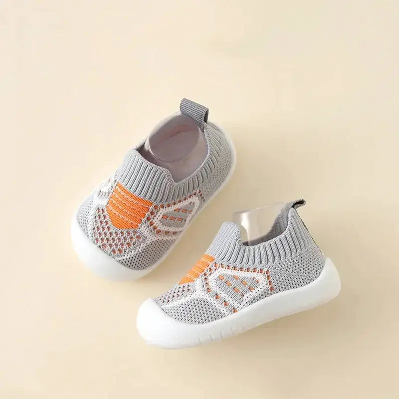 Bonkawoo Baby Shoes Anti Slip Breathable Infant Crib Socks With Rubber Sole For Boys And Girls