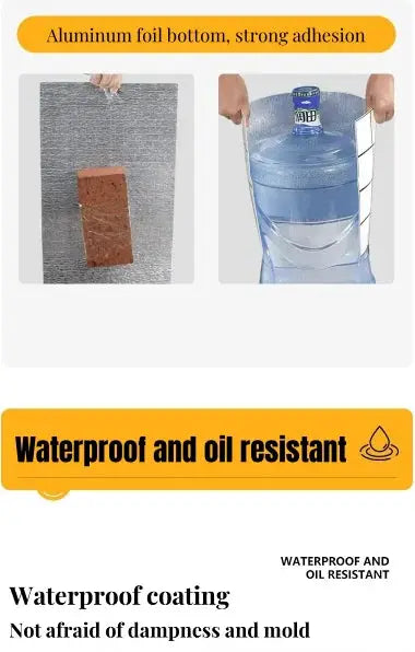 Marble thick-foam self-adhesive wallpaper roll for walls; Simples Market, waterproof and oil resistant
