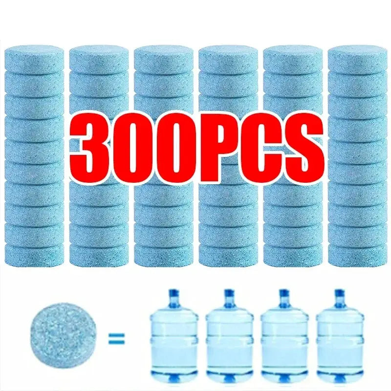 Car windshield washer tablets, 300 blue tablets by Simples Market for windshield fluid