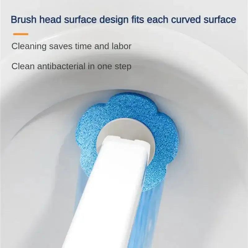 EcoClean Disposable Wall Mounted Toilet Brush With Hygienic Fast Dry Hollow Design Odor Prevention
