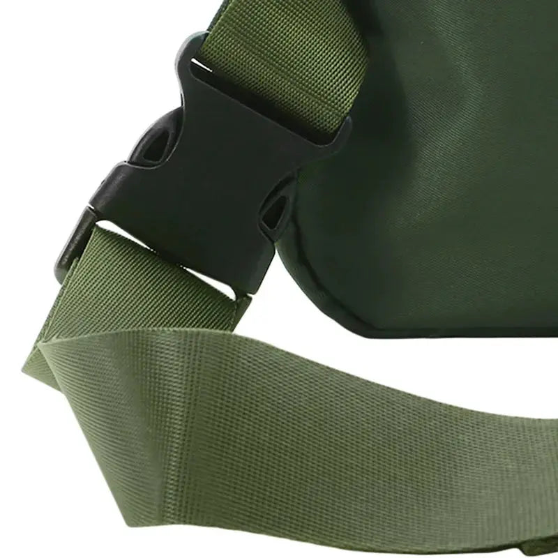 Simples Market 2024 women's waist bag with olive strap and dark green pouch