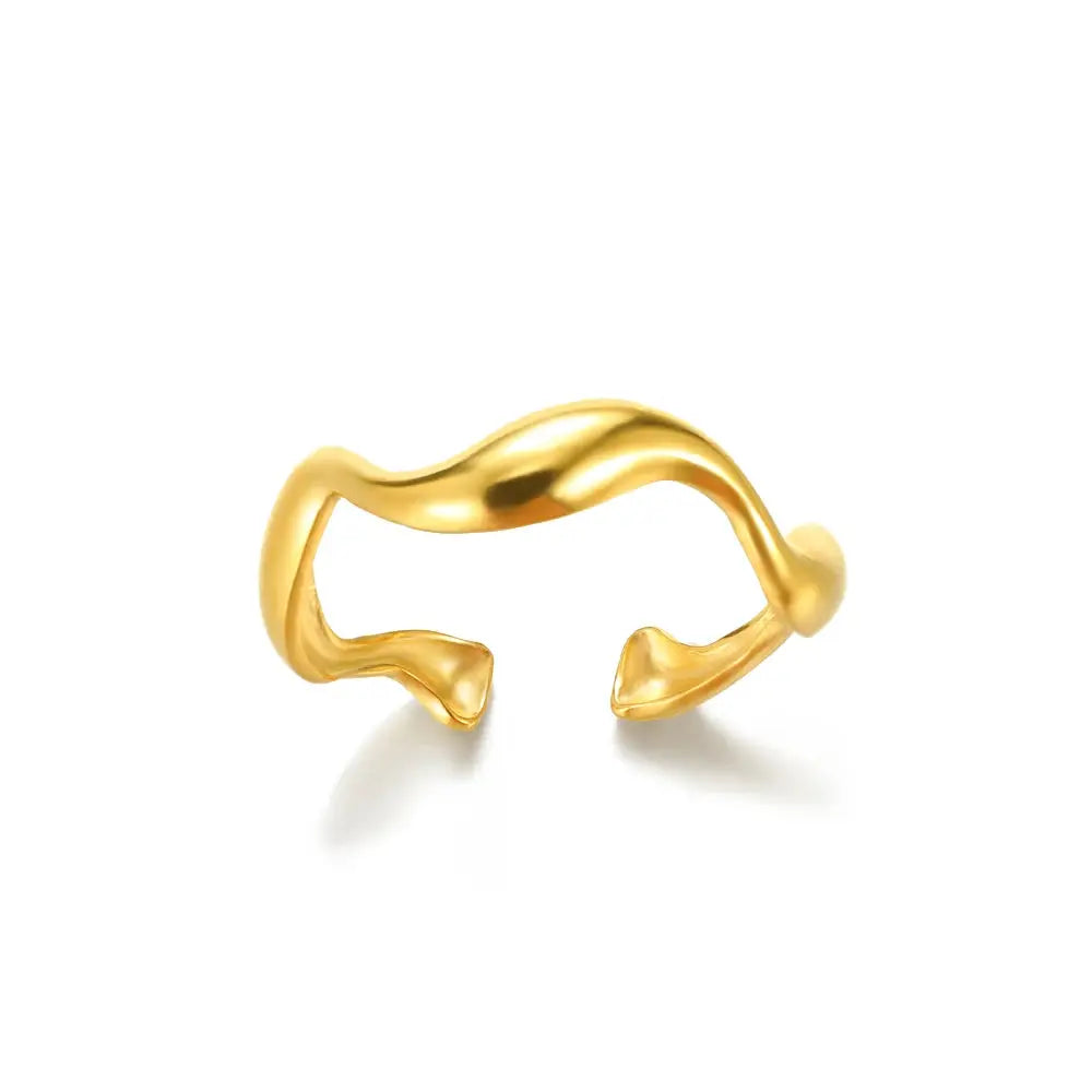 316L Stainless Steel Rings For Women Gold Color Never Fade Luxury Classic Wedding Couple Rings Jewelry Free Shipping