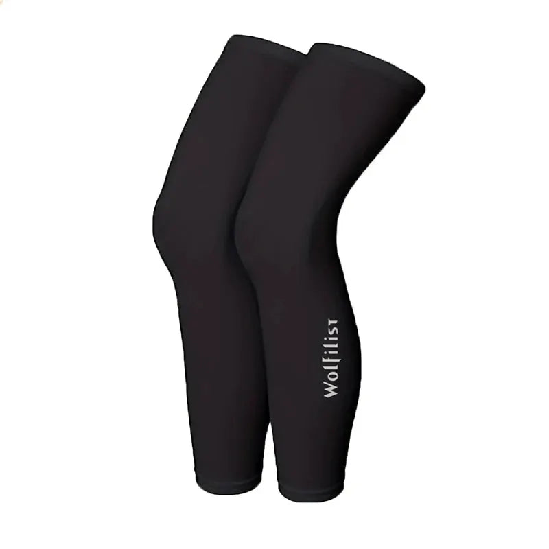 Cycling Leg Warmers Thermal Long Leg Sleeves Leg Compression Sleeves High Elasticity Stretch For Running And Cycling