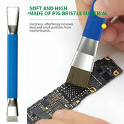 Safe Double Ended Brush for Circuit Board Repair and Cleaning of Mobile Phone and Computer Motherboards