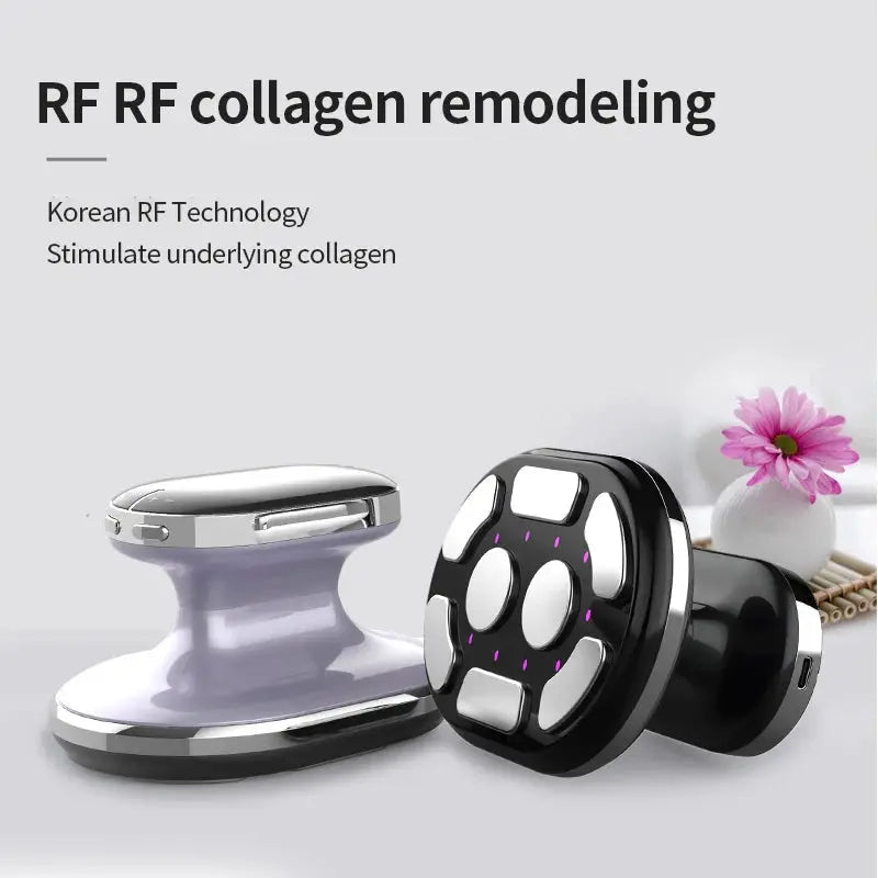 4-in-1 cellulite massager set by Simples Market, cordless body sculpting device with purple base and black massage head