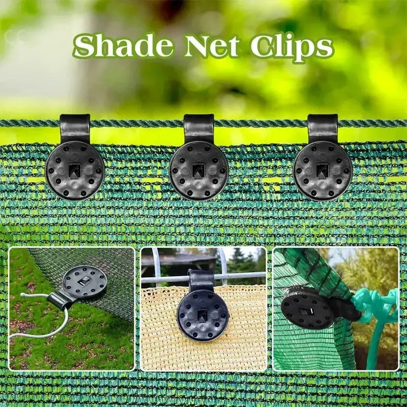 50 Pcs Shade Cloth Clips Shade Fabric Clamps Grommets For Net Mesh Covers Garden Backyard Greenhouse Fixer