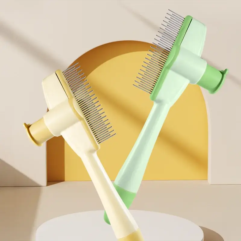 Professional Cat Grooming Massage Brush for Detangling Knots and Gentle Hair Removal