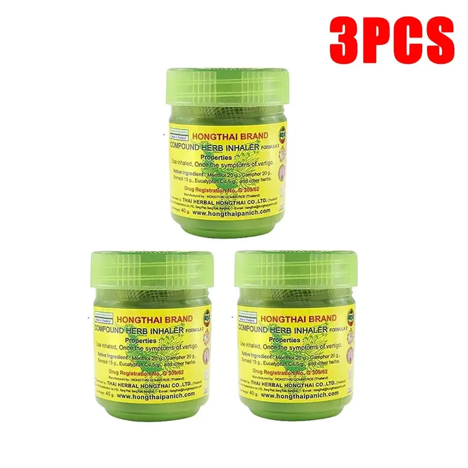 New2026 Thai Herbal Inhalation Inhaler Anti Fatigue Refreshing Licorice Essential Oils Thailand Hongthai Brand