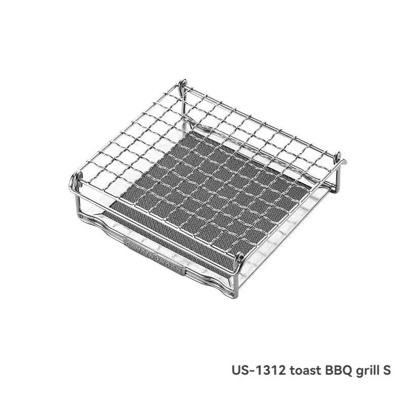 Simples Market CAMPINGMOON 304 stainless steel folding toast grill net for gas stoves