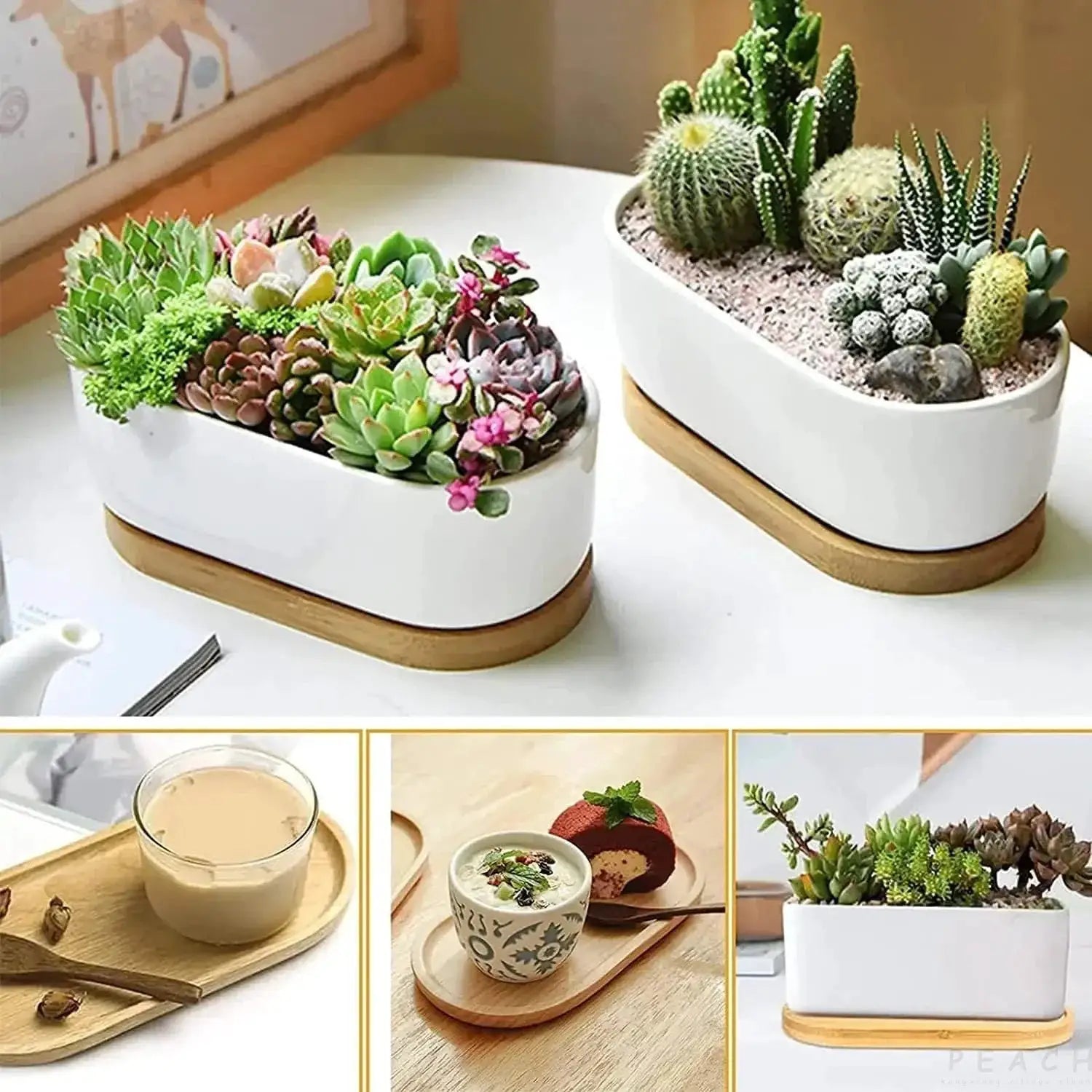 Japanese Style Wooden Plate Beech Oval Tray Solid Wood Small Plate 18cm One Piece For Children Kitchen Dining