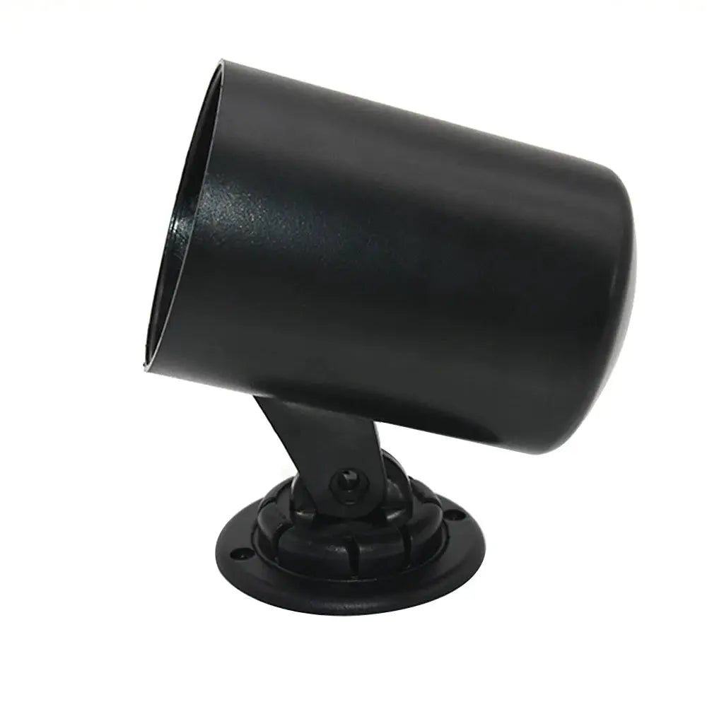 2-inch air-fuel ratio gauge with 2-in-1 voltmeter, black metallic housing on mounting base