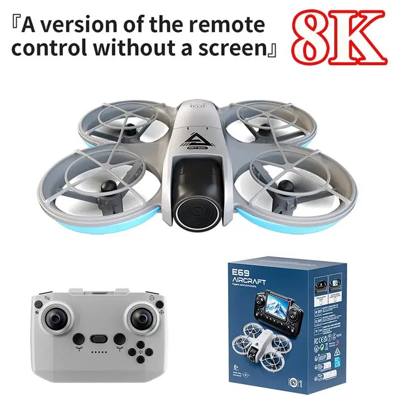 2026 New Mini RC Drone With 8K Camera WiFi FPV Obstacle Avoidance Remote Control Quadcopter For Kids Boys Girls Gift