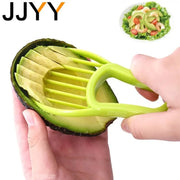 JJYY 3 In 1 Avocado Slicer Pitter Cutter Pulp Separator Plastic Knife Kitchen Tool